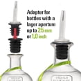 thumbnail image 6 of Pebbuoy 1/6Pcs Silicone Liquor Pourer Adapter Up to 1 Inch/25mm Neck Extra Large Universal Olive Oil Wine Bottle Pour Spout Convertor Connector Kitchen Gargets, 6 of 6