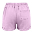 thumbnail image 4 of FINALGANG Girls Kids Solid Colro Elastic Waist Casual Shorts With Pockets Lightweight Breathable Summer Shorts For Daily Playwear Beach Pink 5-6 Years, 4 of 5