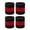 Black Dark Red Black, variant on Couver Terry Cloth Two Color Striped Wrist Sweatbands, Golden Yellow Blue Golden Yellow, One Size, 2 Pairs