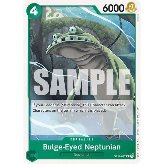 One Piece A Fist of Divine Speed Common Bulge-Eyed Neptunian OP11-027