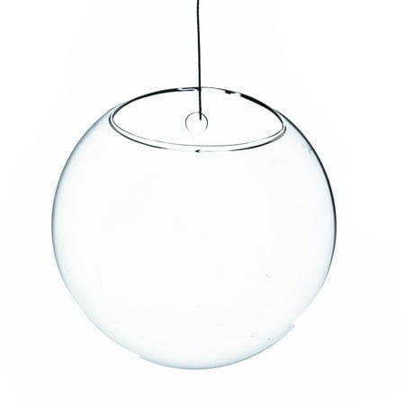 WGV Half Round Wall Hanging Terrarium - 5" Wide x 3" Depth, Good quality, Heavy Weighted Base - 1 Pc
