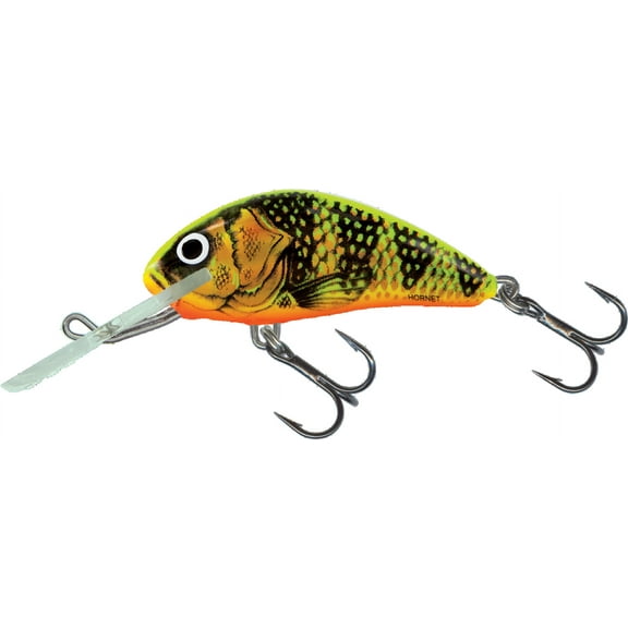 Salmo Hornet 4cm Floating Crankbait Gold Fluoroscent Perch Hard Bait Lure