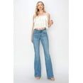 thumbnail image 6 of Risen Jeans - Mid-Rise Basic Flare Jeans in Vintage Medium Indigo (33" Inseam) - RDP5404, 6 of 8