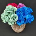 thumbnail image 4 of 10 rosas 2 ramo de simulación decoración del hogar flores falsas accesorios de boda sosteniendo flores simulación, 4 of 6