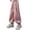 Pink, variant on DJDLJWCJ Big Girls Cargo Pants Straight Leg Multi-pocket School Uniform Pants Elastic Waist Comforty Loose Fit Casual Pants Black Size 5