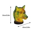 thumbnail image 3 of KQJQS Wolf Table Lamp Stained Glass Wolf Table Lamp Series for Bedroom Animal Lovers Home Decoration,Animal Bedside Lamp with Night Light, 3 of 7
