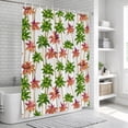 thumbnail image 6 of Summer Tropical Bathroom Shower Curtains with 12 Hooks Polyester Waterproof Shower Curtain for Stalls and Bathtubs Watercolor Palm Tree Botanical Boho Decorative Bathroom Privacy Curtain 36x72 Inches, 6 of 9