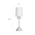 thumbnail image 2 of Simple Designs Table Lamp with Fabric Shade and Hanging Acrylic Beads, 2 of 4