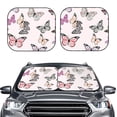 thumbnail image 2 of Fotbe Beautiful Butterfly 2-Piece Car Windshield Sun Shade | Sun Blocker for Car Windshield | Foldable Automotive Interior Accessories for Sun Protection-Medium, 2 of 7