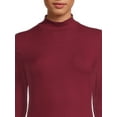 thumbnail image 4 of No Boundaries Women's Juniors Long Sleeve Mock Neck Top, Sizes XS-3XL, 4 of 5