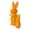 Orange, variant on 2 PCS Flocked Bunny Figurines Set - 8.6" & 5" Tall Easter Bunny Decor with Bow Tie, Tiered Tray & Tabletop Centerpiece for Spring Home, Office, Party