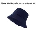 thumbnail image 3 of Jumpingount Sombrero de cubo para mujer, ala ancha, Color sólido, para playa, viaje, sol, lavable, para exteriores, decorativo, para niña, pescador, Sombreros NO4 Jumpingount AP001828-11, 3 of 5