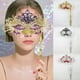 thumbnail image 2 of Máscara de metal divertida para fiestas con diamantes para adultos y niños, de hierro forjado, de mano, de media cara, extraíble, 2 of 5