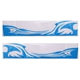 thumbnail image 3 of Calcomanías de gráficos de vinilo para camiones autoadhesivas con gráficos de llama para carrocería lateral de coche de carreras de 2 piezas Azul Soledad Etiqueta engomada de la carrocería del coche Totem de la llama, 3 of 10