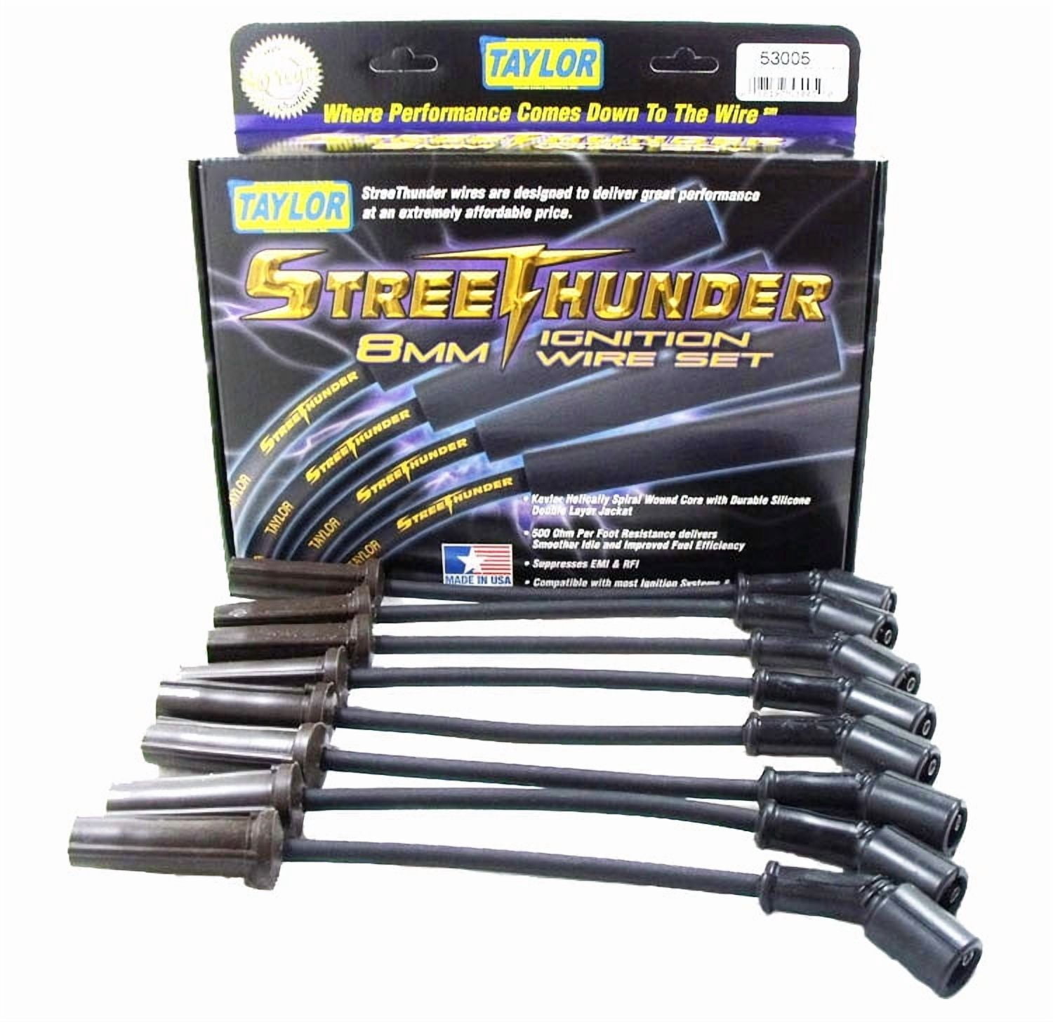 AC PERFORMANCE 9748RR Spark Plug Wire Set - 8-Wire Replacement For Chevy, Cadillac, GMC, Buick, Pontiac