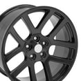 thumbnail image 5 of OE Wheels DG51 22 Inch Rim Fits Ram SRT Style 5x139.7 22x10 Gloss Black - Hollander 2223 (1), 5 of 5