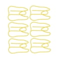 thumbnail image 1 of 100pcs Teeth Shape Paper Clips,Metal Paper Clips Bookmarks Teeth Shape Paperclips Bookmark Marking Document Organizing Clip For Office Supplies Gifts, 1 of 8
