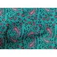 thumbnail image 4 of oneOone Cotton Poplin Fabric Leaves|Floral & Paisley Block Printed Fabric 1 Yard 56 Inch Wide, 4 of 4