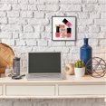 thumbnail image 2 of Stupell Industries Fashionista Nail Polish Bottles Stacked Red Pink Beauty & Fashion Painting Black Framed Art Print Wall Art, 12 x 12, 2 of 7