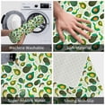 thumbnail image 4 of Xecao Green Avocado (2) print Flannel Mat: Non-slip, 16x24in. Ideal for kitchen, bedroom, bath & living room., 4 of 9