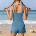 thumbnail image 7 of Bovxnpu Girls' 2 Piece Swimwear Sets Girls 2-piece Sleeveless Tangikini Tops Solid With Removable Cups and Shorts Surf Split SwimSuits Swimwear (Girl's or Girl's Plus), 7 of 7
