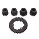 thumbnail image 2 of Juego de engranajes de coche RC, engranaje recto de acero 35T, reemplazo de engranaje de piñón de Motor 11T-14T para coche TRAXXAS 1/5 X-Maxx 6S 8S YUNYI BRAND  Deportes, 2 of 8