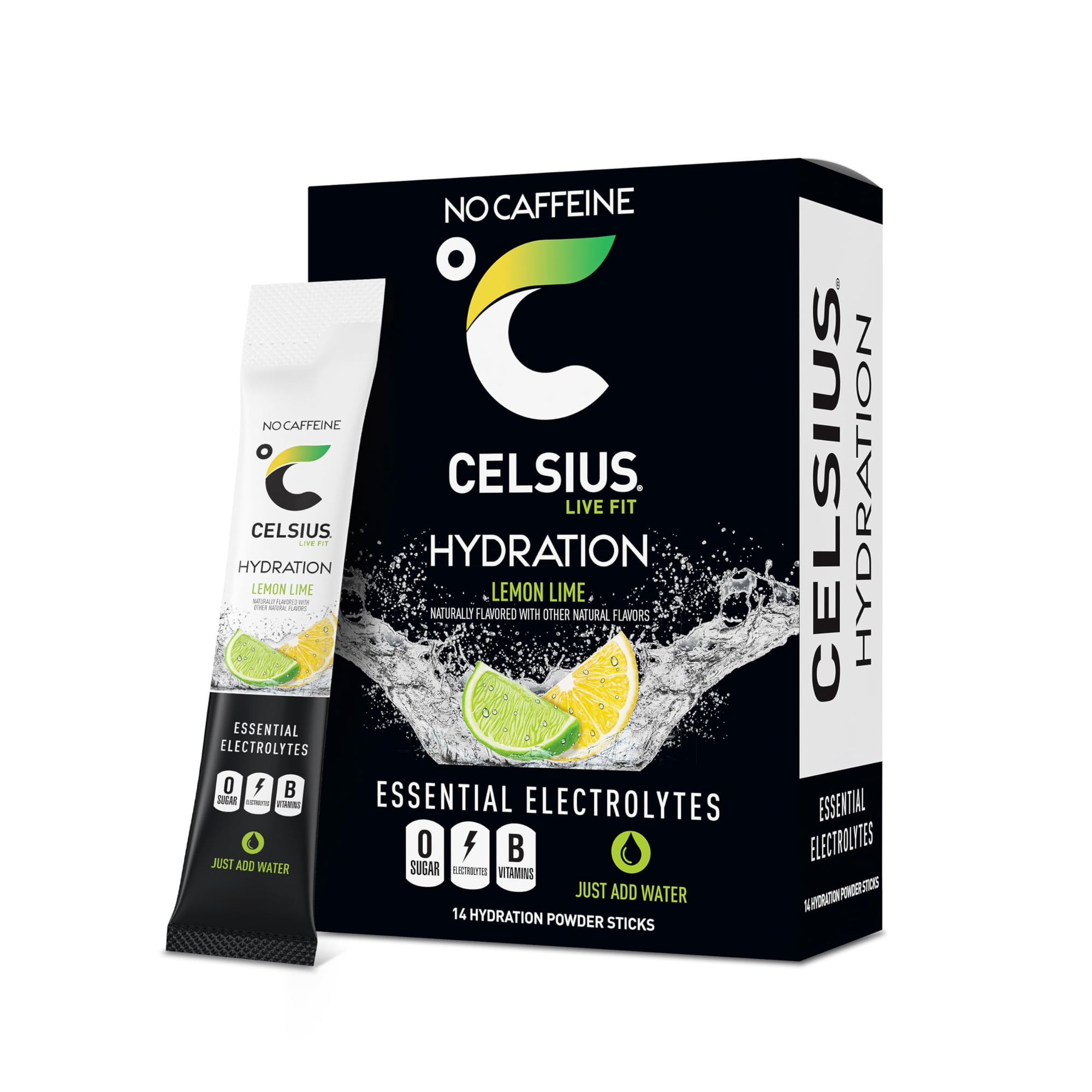 CELSIUS Hydration Lemon Lime, Sugar Free Electrolyte Hydration Drink Mix
