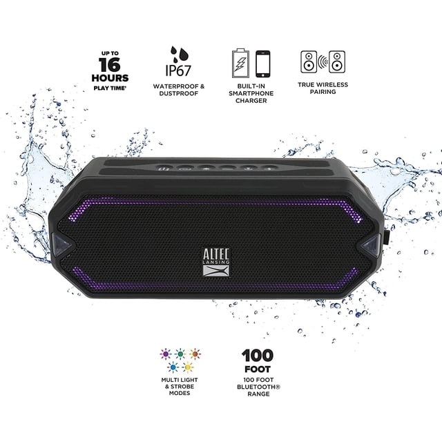 Bocina altec lasing resistente al agua , luz led IMW1200
