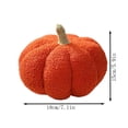thumbnail image 3 of Pumpkin Plush Pillow 7.1in Soft Boucle Fluffy Throw Pillow for Thanksgiving Sofa Bed Decor, 1 Pack, 3 of 6