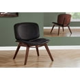 thumbnail image 3 of Dark Brown Leather Look Fabric Accent Chair, 3 of 4