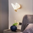thumbnail image 1 of de pared con forma de mariposa, lámpara de acrílico teñida con mariposa, accesorio de lámpara frontal para dormitorio de la lámpara de pared, Dorado S Yinane Lámpara de pared de cabecera, 1 of 8