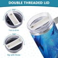 thumbnail image 5 of Whales Sea Floor 40 oz Tumbler with Handle Insulated&nbsp;Travel Mug&nbsp;Lid Straw Leak Proof Steel Vacuum Water Bottles Glasses Fits in Car Cup Holder, 5 of 7