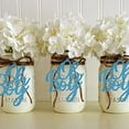 thumbnail image 4 of 24PCS Boy Jar Tag Gender Reveal Centerpieces Blue Baby Shower Decoration Glitter Paper Cutouts$$Electronics Accessories, 4 of 6