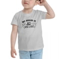 thumbnail image 3 of My Brain is 80% Song Lyrics Cute Toddler T-Shirts for Boys Girls (Gray, Youth M), 3 of 5