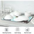 thumbnail image 7 of FREEAMG Wolves in The Snow Dish Drying Mat for Kitchen, 16 x 18 Inch Microfiber Absorbent Dish Drying Pad, Machine Washable Kitchen Counter Protect Mats, 7 of 7