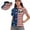 250th Anniversary Patriotic Star, variant on Pink Polka Dots Women's Short Sleeve Golf Shirt and Sun Visor Hat Set Moisture Wicking Quick Dry Fabric Adjustable UV Protection Sun Hat for Golf Tennis Outdoor Sports Hiking Running