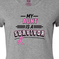 thumbnail image 4 of Inktastic My Aunt is a Survivor Breast Cancer Awareness Women's T-Shirt, 4 of 5