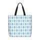 thumbnail image 1 of Fotbe Blue and White Squares Bolsa Tote con Estampado para Mujer, Bolsos con Cremallera, Bolsa de Hombro Casual de Gran Capacidad con Bolsillos Internos, 1 of 7