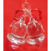 Small Glass Twin Bells by Feng Shui Import LLC