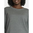 thumbnail image 5 of (2 pack) Terra & Sky Women's Plus Size Fleece Sweatshirt, Size 0X-5X, 5 of 6