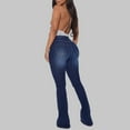 thumbnail image 5 of Viikei Pants for Women Plus Size Womens Pants Womens Jeans Clearance High Waist Slim Burr Denim Microarra Trumpet Pants, 5 of 8