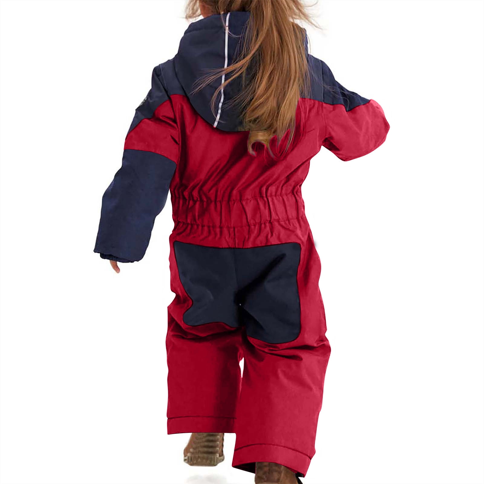 TEAJOPSUU Boy's Girl's Snow Suit Infant Toddler Baby Skisuit One Piece Waterproof Insulated Winter Jumpsuit Coveralls 1-15 Years C-Red