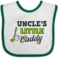 thumbnail image 3 of Inktastic Uncles Little Caddy with Golf Club and Ball Boys or Girls Baby Bib, 3 of 4