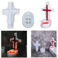 thumbnail image 2 of Novedad, portavelas cruzado, moldes de resina, candelabro de silicona, molde de fundición de epoxi, moldes de fundición de resina para fabricación de joyas, 2 of 5