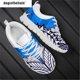 thumbnail image 1 of Zapatillas de deporte Doginthehole para mujer, diseño moderno de Tatuaggi Manri, cómodas zapatillas para correr con cordones para mujer para hacer ejercicio en vacaciones, 1 of 6