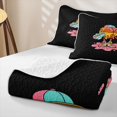 thumbnail image 4 of Feelyou Streetwear Hotdog Basketball Quilt King for Boys, Drip Ice Crean Donut King Coverlet Set, 3-Piece, 4 of 7