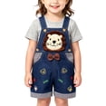 thumbnail image 2 of Abomasnow Boy Girl Jean Overalls Toddler 3D Graphic Denim Jumpsuit 9 Month-3 Years, 2 of 6
