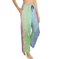 thumbnail image 2 of Junzan Beautiful Glitter Women'S Pajama Pants Drawstring Comfy Sleep Bottoms With Pockets, 2 of 9
