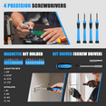 thumbnail image 5 of Cshidworld 39 Piece Tool Sets All Purpose Household Tool Kit, Home Tool Set Case with Toolbox Great for Girls Ladies and Women, Household Hand Kit for Home Garage Office College Dormitory, Blue, 5 of 8