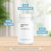 SuperSmart - Alpha Lipoic Acid 500 mg per Day - Universal Antioxidant Supplement | Non-GMO & Gluten Free - 60 Vegetarian Capsules